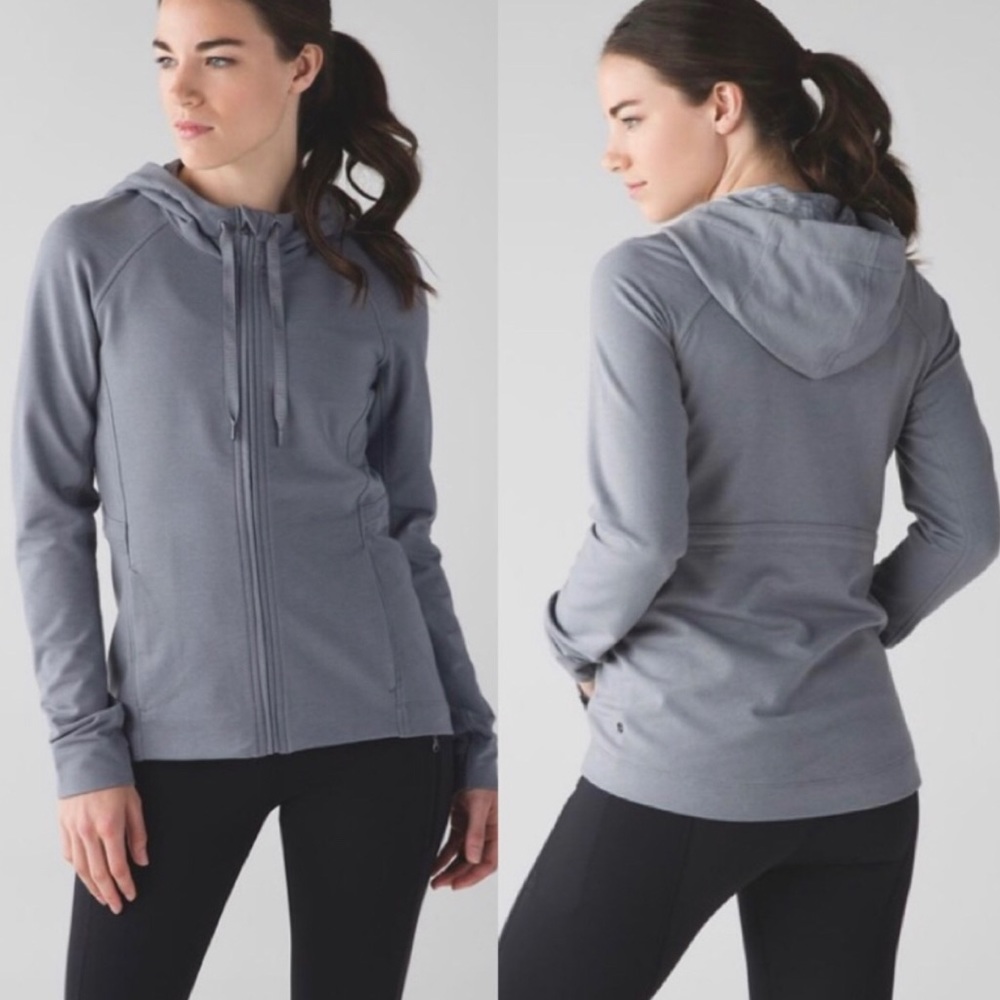 NWOT Lululemon “ Elements” Grey Zip Hoodie - Picture 1 of 7